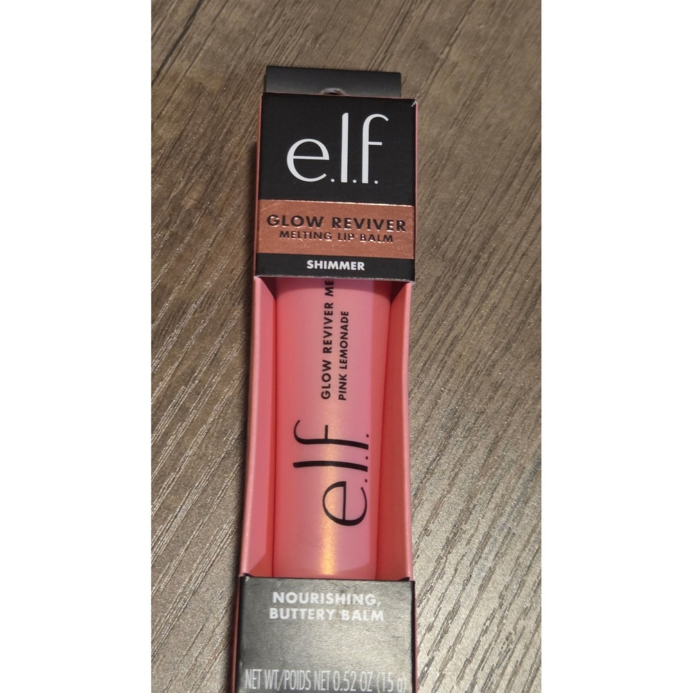 elf‎ Glow Reviver Melting Lip Balm Pink LemonadeShimmer Glossy 0.52oz NEW